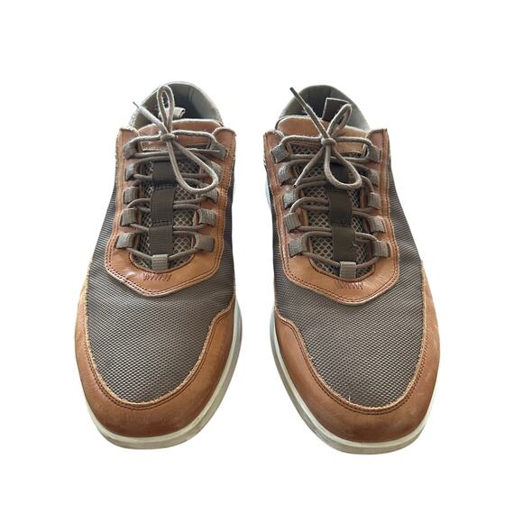 Wolf and Shepherd Men's Crossover Victory Trainer Italian Leather Mesh Shoes - Picture 3 of 15